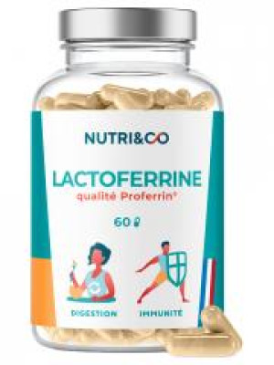 Nutri&Co; Lactoferrine 60 Gélules - Pot 60 gélules de 0,43 g