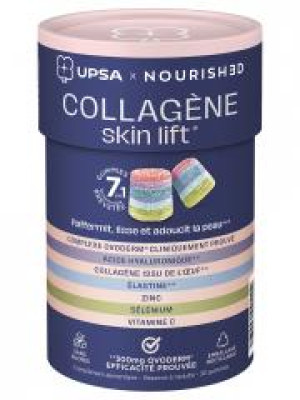 UPSA x Nourished Collagène Skin Lift 7-en-1 30 Gummies - Pot 30 gummies