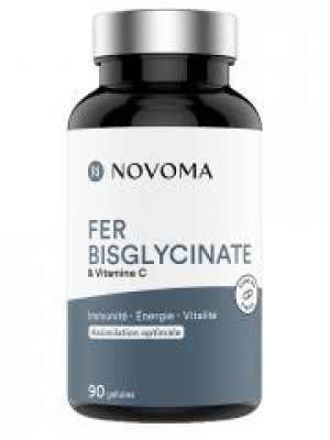 Novoma Fer Bisglycinate 90 Gélules - Pot 90 Gélules