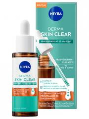 Nivea Derma Skin Clear Sérum Purifiant et Apaisant 30 ml - Flacon compte goutte 30 ml