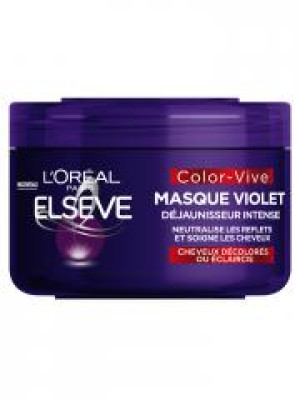 L'Oréal Paris Elseve Color Vive Masque Violet Déjaunisseur Intense 250 ml - Pot 250 ml