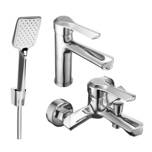 Mexen Sabre R62 zestaw wannowy, chrom - 72103R62-00