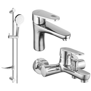 Mexen Kama DF05 zestaw wannowy, chrom - 72503DF05-00