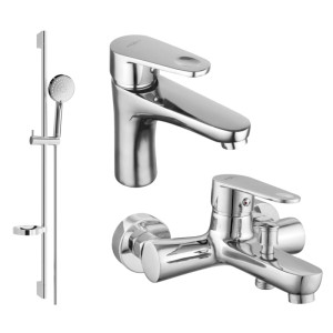 Mexen Kama DS75 zestaw wannowy, chrom - 72503DS75-00