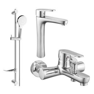 Mexen Kama DF05 zestaw wannowy, chrom - 72513DF05-00