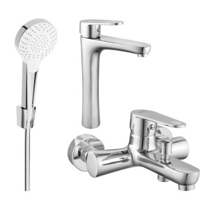 Mexen Kama R05 zestaw wannowy, chrom - 72513R05-00