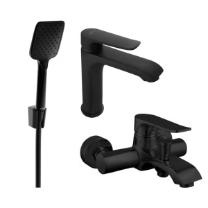 Mexen Pecos R62 zestaw wannowy, czarny - 72703R62-70
