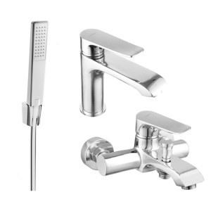 Mexen Pecos R72 zestaw wannowy, chrom - 72703R72-00