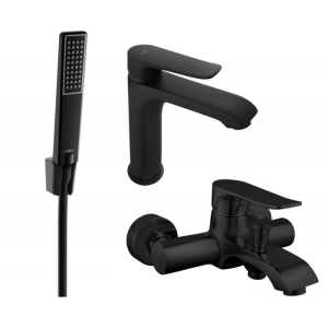 Mexen Pecos R72 zestaw wannowy, czarny - 72703R72-70
