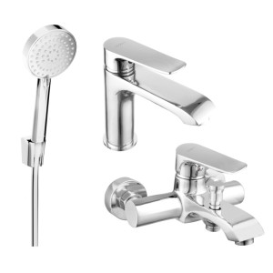 Mexen Pecos R75 zestaw wannowy, chrom - 72703R75-00