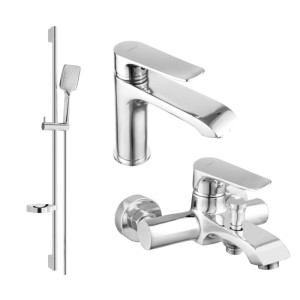 Mexen Pecos DS62 zestaw wannowy, chrom - 72703DS62-00