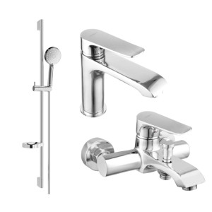 Mexen Pecos DS75 zestaw wannowy, chrom - 72703DS75-00