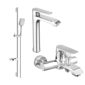 Mexen Pecos DS62 zestaw wannowy, chrom - 72713DS62-00