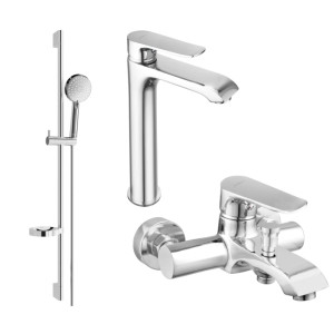 Mexen Pecos DS75 zestaw wannowy, chrom - 72713DS75-00