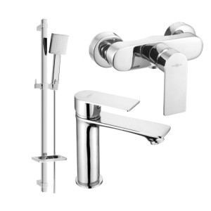 Mexen Royo DQ45 zestaw prysznicowy, chrom - 72204DQ45-00