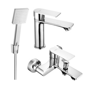 Mexen Royo R45 zestaw wannowy, chrom - 72203R45-00