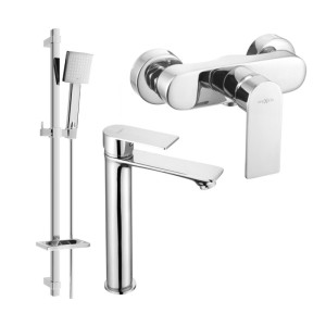Mexen Royo DQ45 zestaw prysznicowy, chrom - 72214DQ45-00