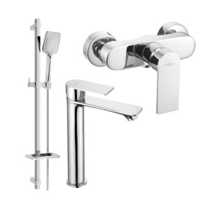 Mexen Royo DQ62 zestaw prysznicowy, chrom - 72214DQ62-00