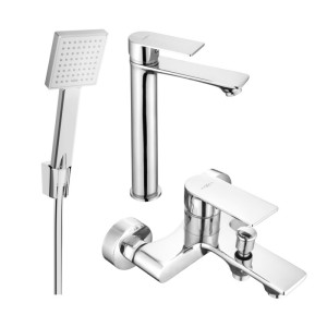 Mexen Royo R45 zestaw wannowy, chrom - 72213R45-00