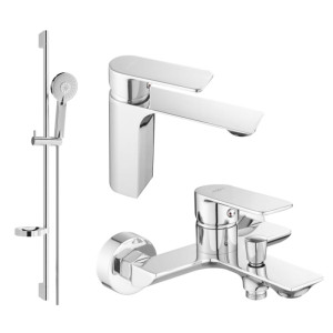 Mexen Alexa DS40 zestaw wannowy, chrom - 71203DS40-00