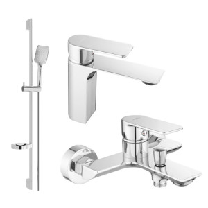 Mexen Alexa DS62 zestaw wannowy, chrom - 71203DS62-00