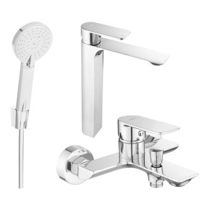 Mexen Alexa R40 zestaw wannowy, chrom - 71213R40-00
