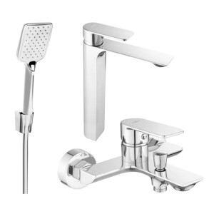 Mexen Alexa R62 zestaw wannowy, chrom - 71213R62-00