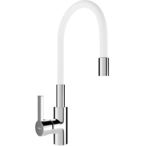 Mexen Flex bateria kuchenna, chrom/biała - 670900-02