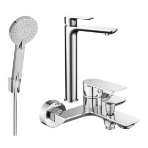 Mexen Alfa R40 zestaw wannowy, chrom - 745713R40-00