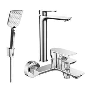 Mexen Alfa R62 zestaw wannowy, chrom - 745713R62-00