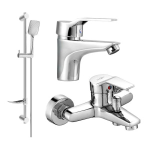 Mexen Caro DF62 zestaw wannowy, chrom - 746603DF62-00