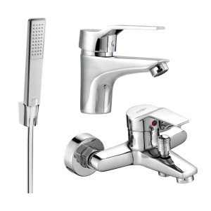 Mexen Caro R72 zestaw wannowy, chrom - 746603R72-00