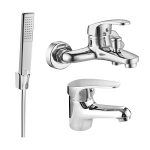 Mexen Erica R72 zestaw wannowy, chrom - 746403R72-00