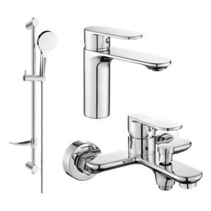 Mexen Milo DF05 zestaw wannowy, chrom - 71303DF05-00