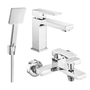 Mexen Uno R45 zestaw wannowy, chrom - 71403R45-00