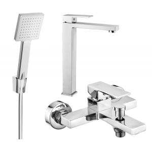 Mexen Uno R45 zestaw wannowy, chrom - 71413R45-00