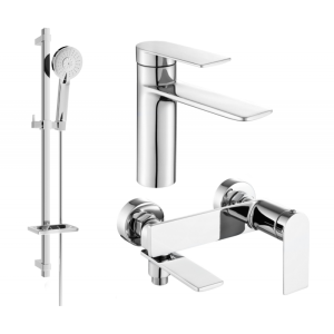 Mexen Zero DQ40 zestaw wannowy, chrom - 71103DQ40-00