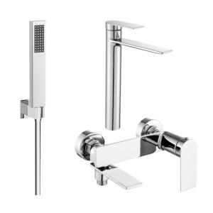 Mexen Zero R02 zestaw wannowy, chrom - 71113R02-00