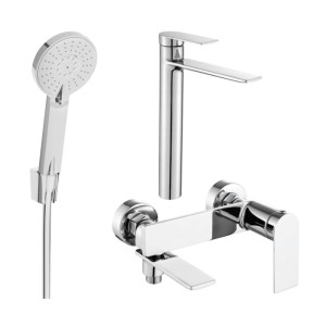 Mexen Zero R40 zestaw wannowy, chrom - 71113R40-00