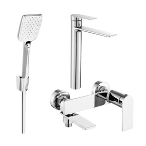 Mexen Zero R62 zestaw wannowy, chrom - 71113R62-00