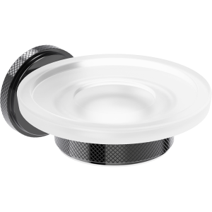 Mexen Gravo mydelniczka, black chrome - 70A93055-73