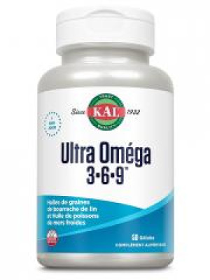 Kal Ultra Oméga 3-6-9 50 Unités - Boîte 50 gélules
