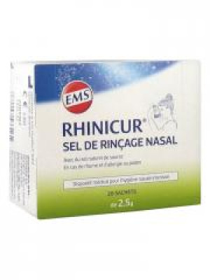 Rhinicur Sel de Rinçage Nasal Sachet 20 x 2,5 g - Boîte 20 Sachets de 2,5 g