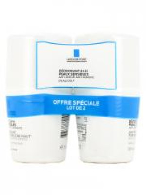 La Roche-Posay Déodorant Peaux Sensibles 24H 2 X 50 ml - Lot 2 x 50 ml