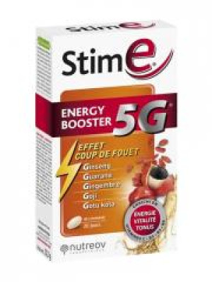 Nutreov Stim e Energy Booster 5G Effet Coup de Fouet 40 Comprimés - Boîte 40 comprimés