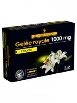 S.I.D Nutrition Oligoroyal Gelée Royale 1000 mg Propolis 20 Unités - Boîte 20 ampoules de 10 ml