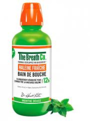 The Breath Co Bain de Bouche Haleine Fraîche Menthe Douce 500 ml - Flacon 500 ml