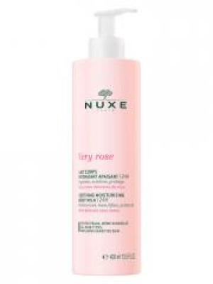 Nuxe Very rose Lait Corps Hydratant Apaisant Toutes Peaux 400 ml - Flacon-Pompe 400
