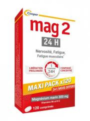 MAG 2 24H Maxi Pack x120 - Boîte 120 comprimés