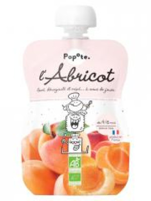 Popote Gourde L'Abricot Bio Dès 4/6 Mois 120 g - Gourde 120 g